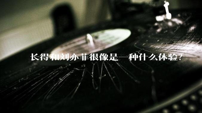 长得和刘亦菲很像是一种什么体验?