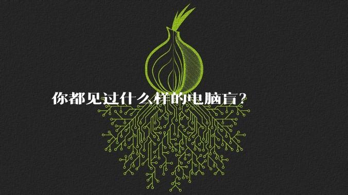 你都见过什么样的电脑盲?