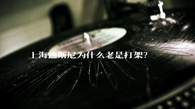 上海迪斯尼为什么老是打架?