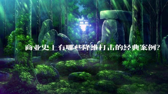 商业史上有哪些降维打击的经典案例?