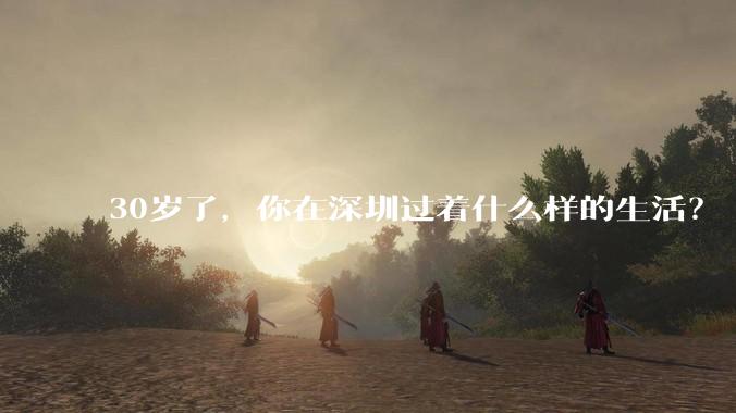 30岁了,你在深圳过着什么样的生活?