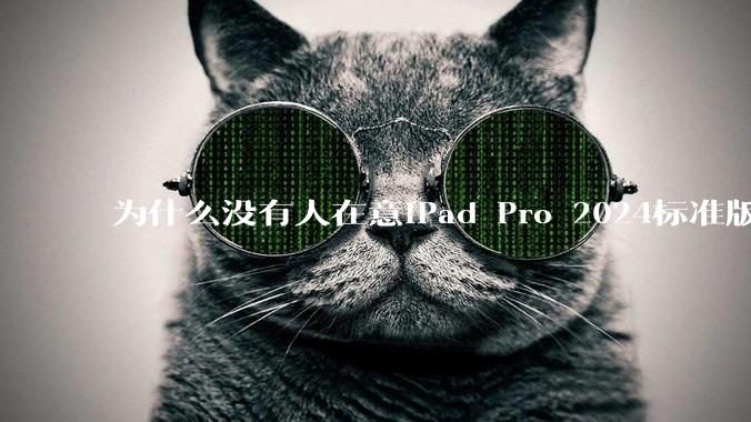 为什么没有人在意iPad Pro 2024标准版仅搭载的8GB内存(RAM)?