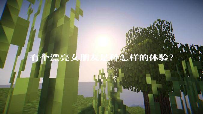 有个漂亮女朋友是种怎样的体验?