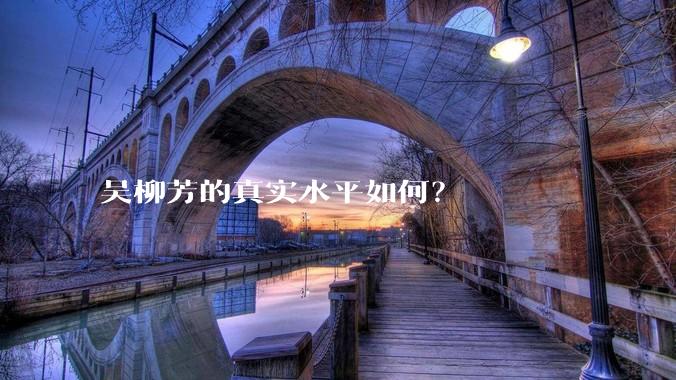 吴柳芳的真实水平如何?