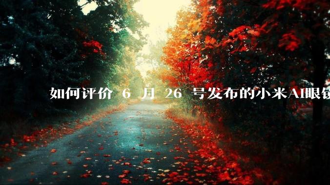 如何评价 6 月 26 号发布的小米AI眼镜?