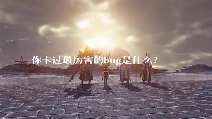 你卡过最厉害的bug是什么?