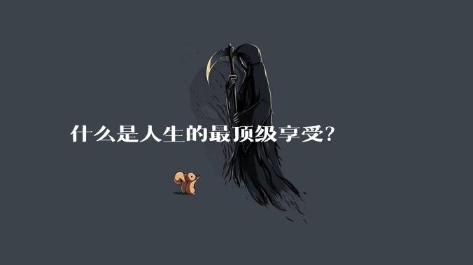 什么是人生的最顶级享受?