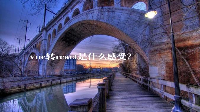 vue转react是什么感受?