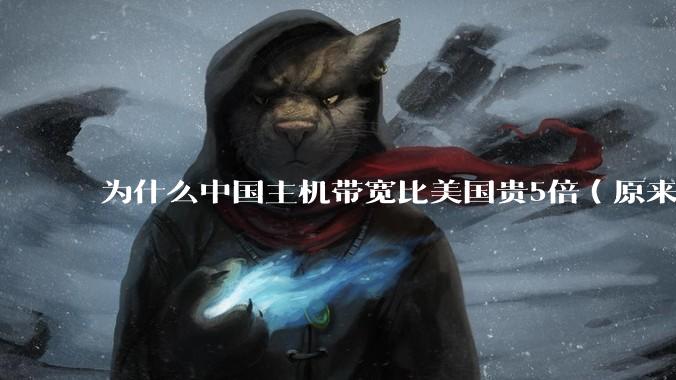 为什么中国主机带宽比美国贵5倍(原来错误的10000倍),比如阿里云?