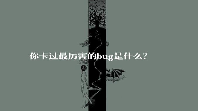 你卡过最厉害的bug是什么?