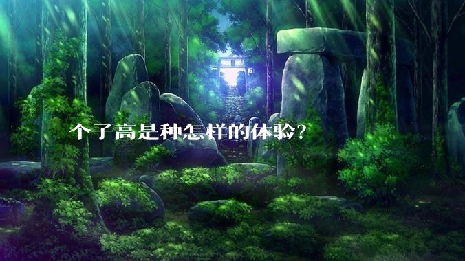 个子高是种怎样的体验?