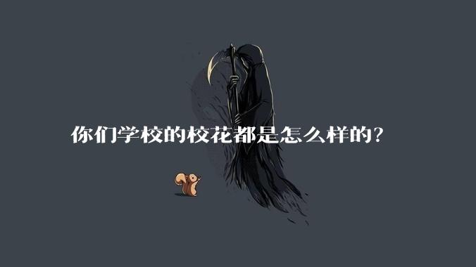你们学校的校花都是怎么样的?