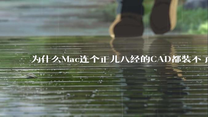 为什么Mac连个正儿八经的CAD都装不了还敢打着生产力的旗号?