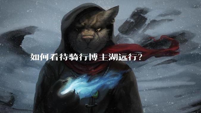 如何看待骑行博主湖远行?