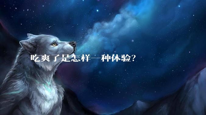 吃爽了是怎样一种体验?