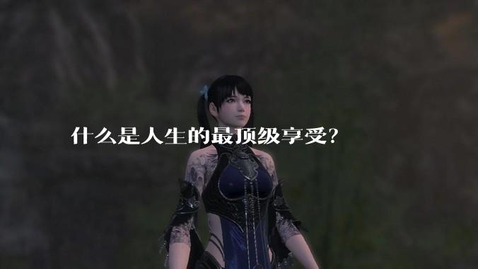 什么是人生的最顶级享受?