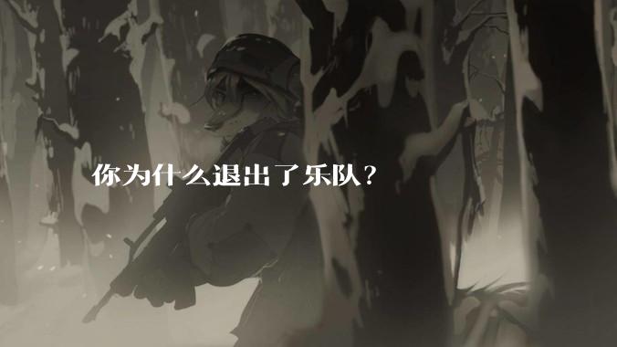 你为什么退出了乐队?