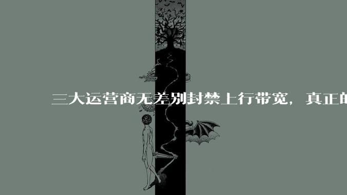 三大运营商无差别封禁上行带宽,真正的刚需用户应该怎么办?