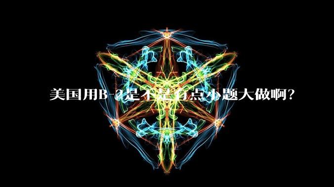 美国用B-2是不是有点小题大做啊?