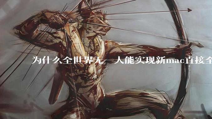 为什么全世界无一人能实现新mac直接全功能稳定装Win 11 arm,或PC直接装macOS arm?