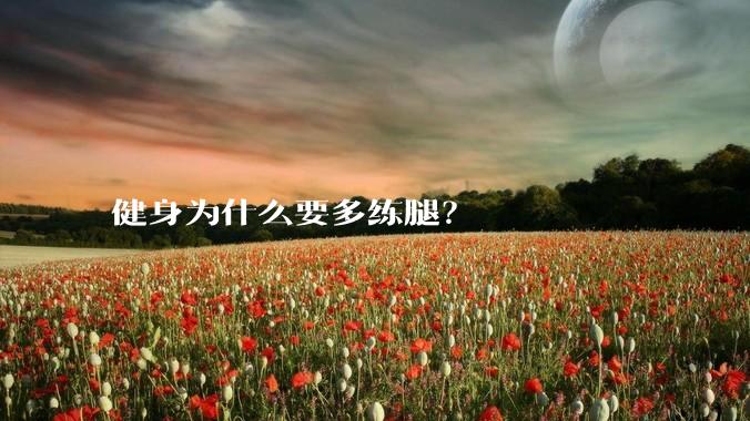 健身为什么要多练腿?