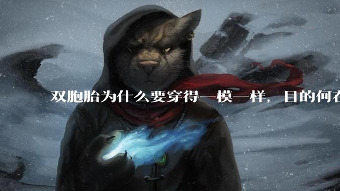双胞胎为什么要穿得一模一样,目的何在?