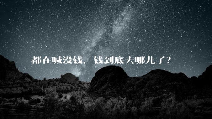 都在喊没钱,钱到底去哪儿了?