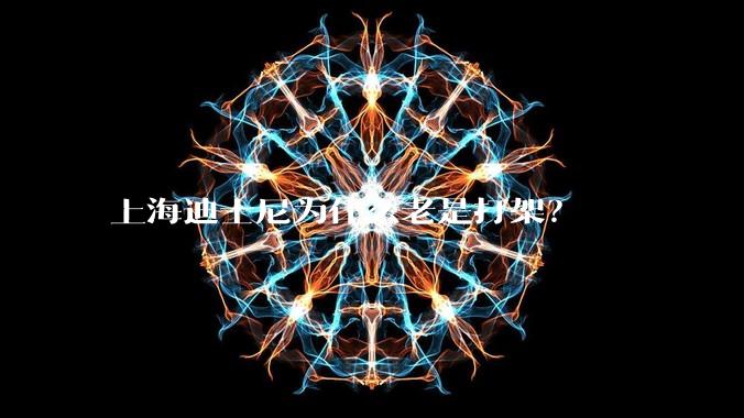 上海迪士尼为什么老是打架?