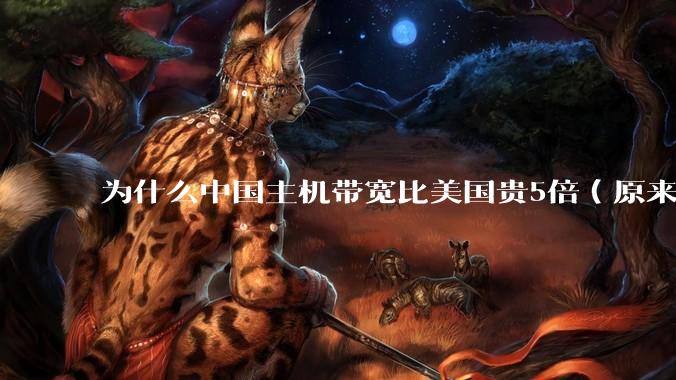 为什么中国主机带宽比美国贵5倍(原来错误的10000倍),比如阿里云?