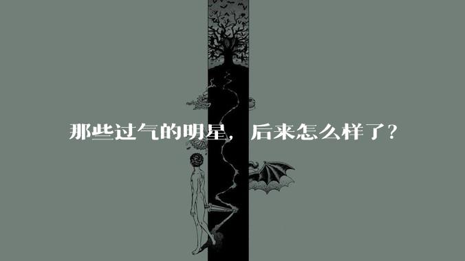 那些过气的明星,后来怎么样了?