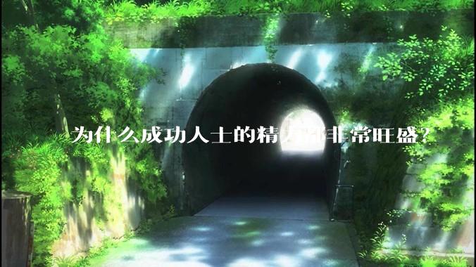 为什么成功人士的精力都非常旺盛?