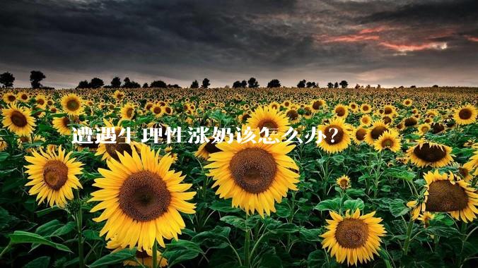 遭遇生理性涨奶该怎么办?