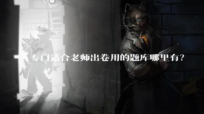 专门适合老师出卷用的题库哪里有?