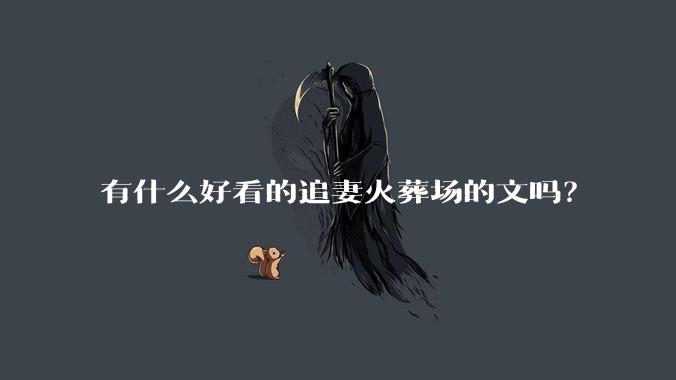 有什么好看的追妻火葬场的文吗?