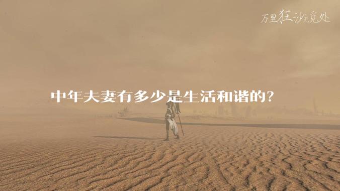中年夫妻有多少是生活和谐的?
