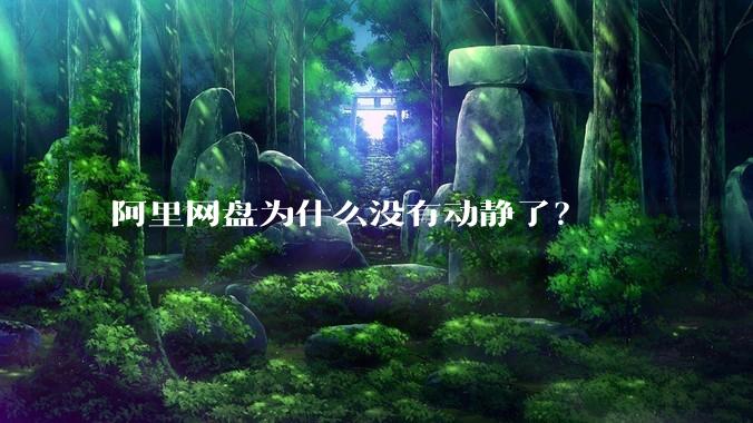 阿里网盘为什么没有动静了?