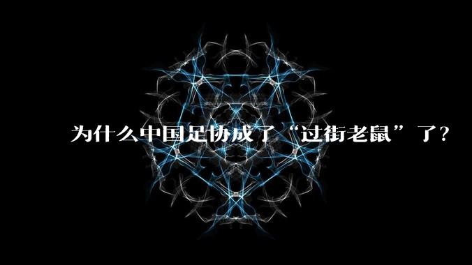 为什么中国足协成了“过街老鼠”了?