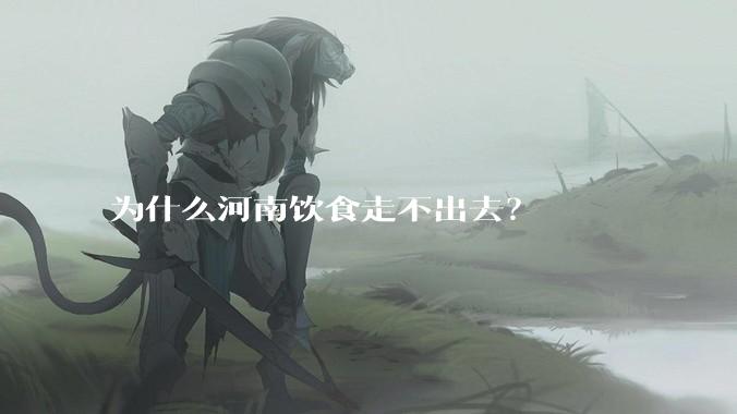 为什么河南饮食走不出去?