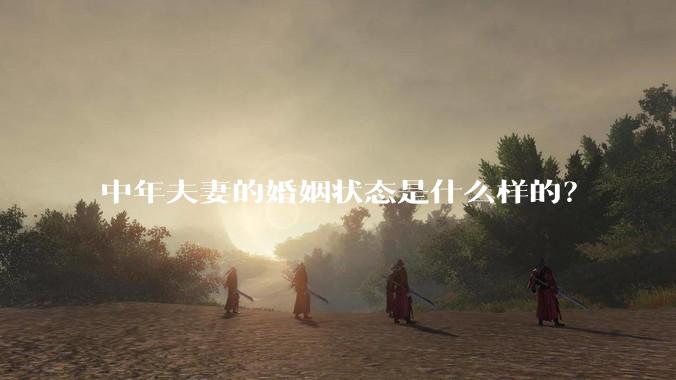 中年夫妻的婚姻状态是什么样的?