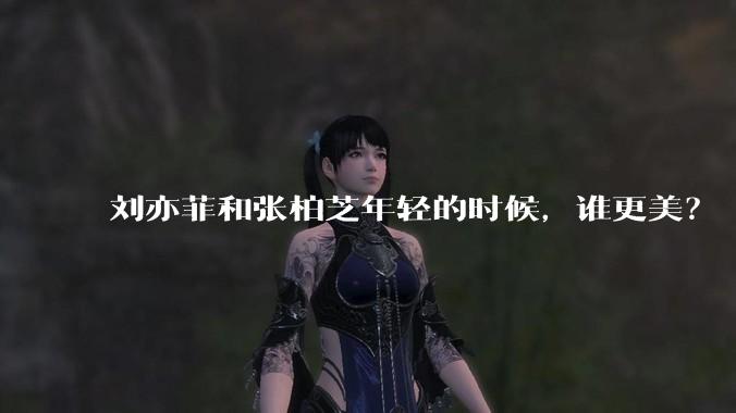 刘亦菲和张柏芝年轻的时候,谁更美?