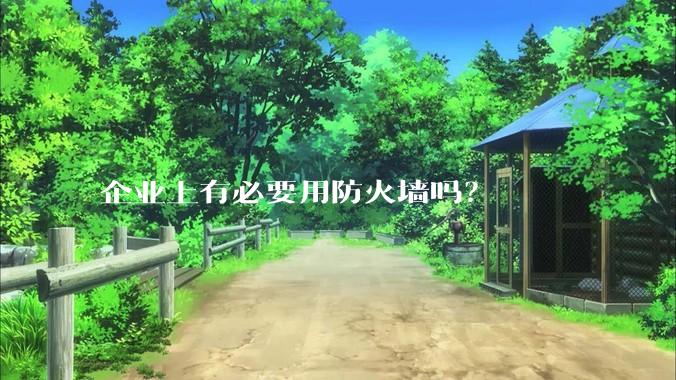 企业上有必要用防火墙吗?