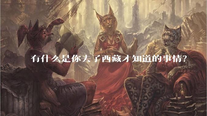 有什么是你去了西藏才知道的事情?