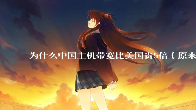 为什么中国主机带宽比美国贵5倍(原来错误的10000倍),比如阿里云?