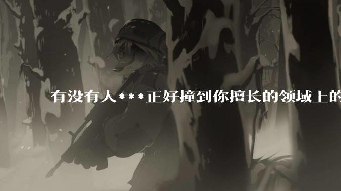 有没有人***正好撞到你擅长的领域上的?