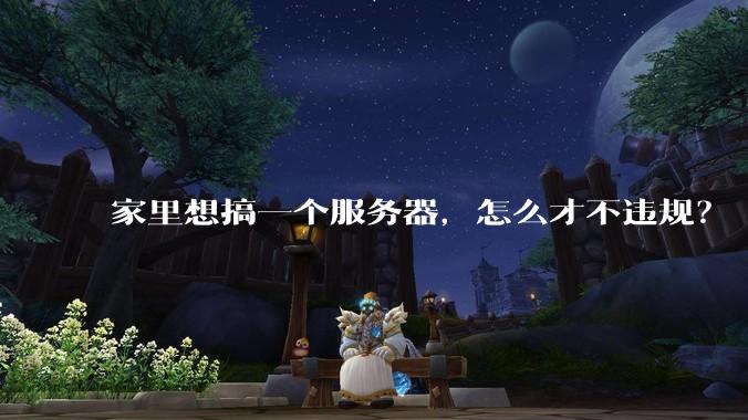 家里想搞一个服务器,怎么才不违规?