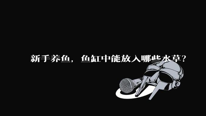 新手养鱼,鱼缸中能放入哪些水草?