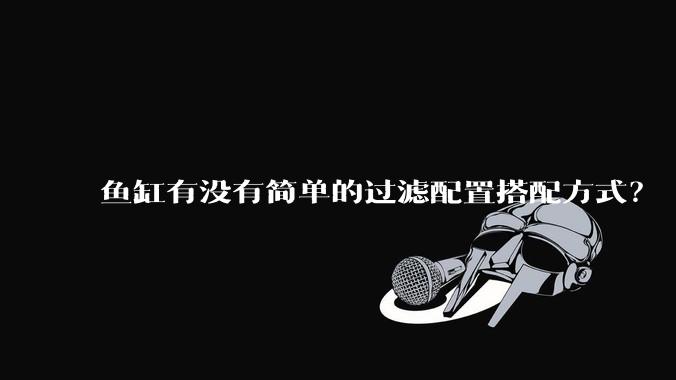 鱼缸有没有简单的过滤配置搭配方式?