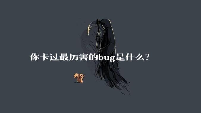 你卡过最厉害的bug是什么?