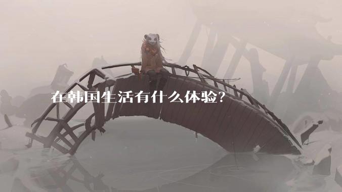 在韩国生活有什么体验?