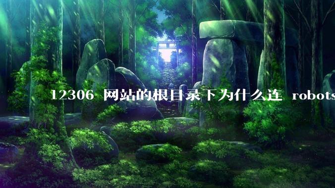 12306 网站的根目录下为什么连 robots.txt 文件(反爬虫协议)都没有?